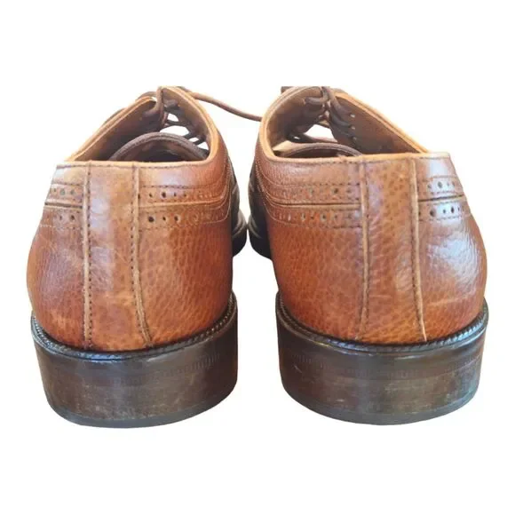 Mens Cable & Co Shoes Made in Italy Wingtip Brogue Oxfords VINTAGE - Picture 6 of 9